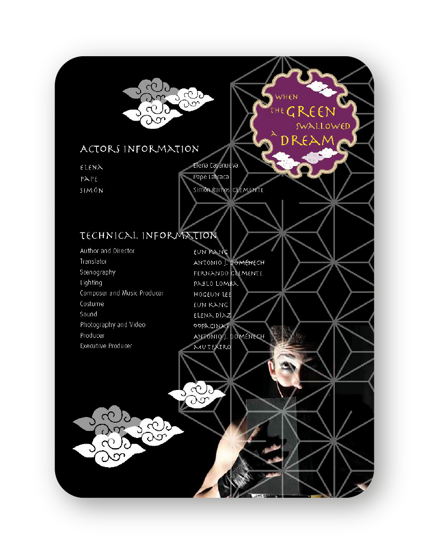 Home 26 Promotional dossier for the MU Teatro theater production